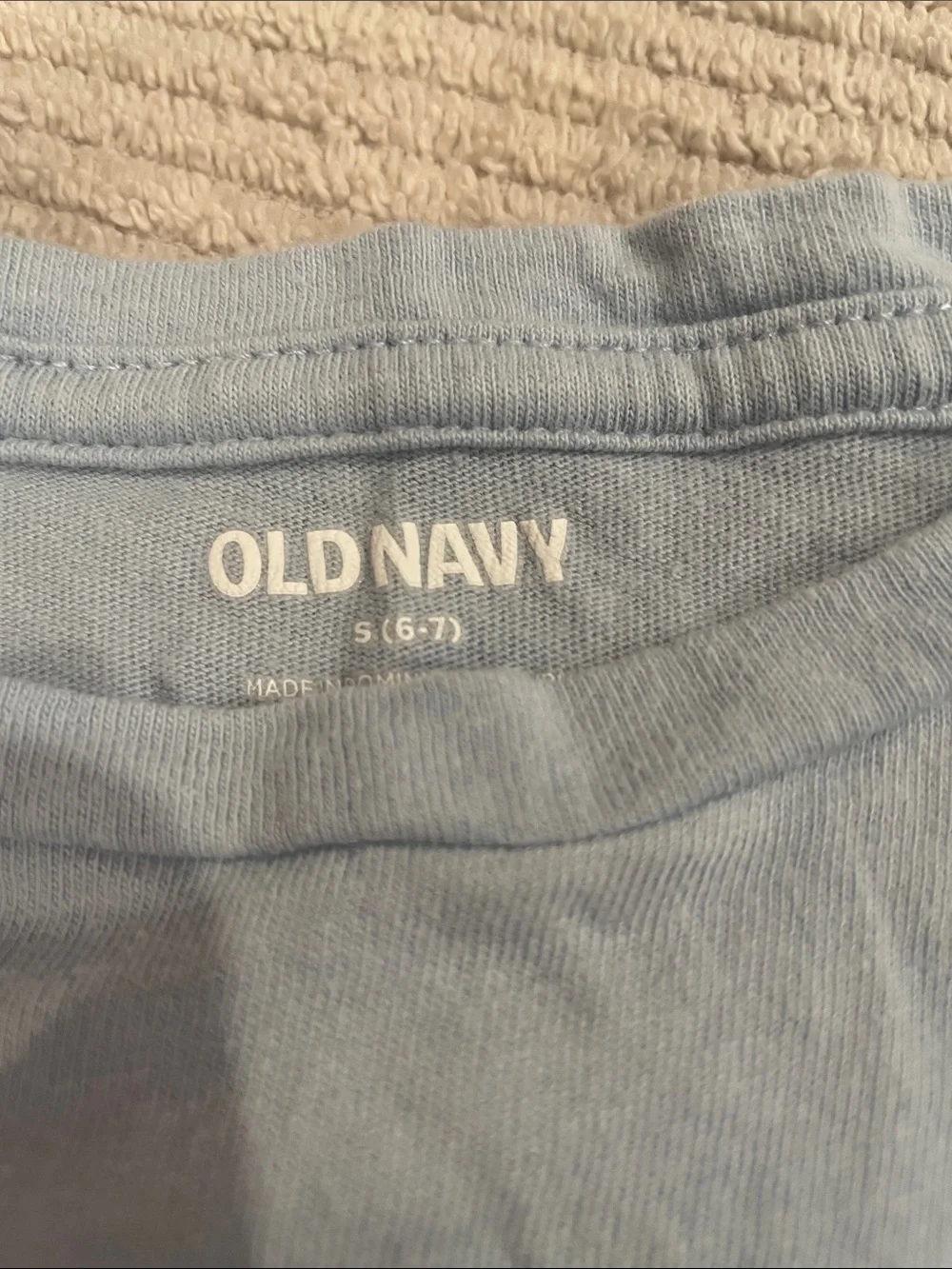 Old Navy Light Blue Dog Graphic Tee with Brown Poodle
